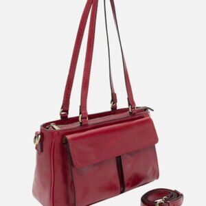 Patricia Nash Leather Rosetti Satchel Crossbody